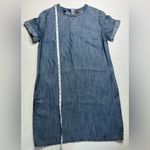 Superdry  Womens Size 6 Blue Chambray Denim Pockets Dress Photo 2