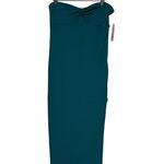 Wild Fable  Women's Dark Teal Strapless Knit Midi Bodycon Dress - Large - NWT Photo 12