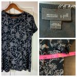 J Jill Wearever Tunic Women Small Stretch Knit Top Office Church Casual‎ Comfort Black Photo 1