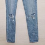 American Eagle Women's 0 X-Long Medium Wash Button Fly Hi Rise Girlfriend Jeans Photo 4