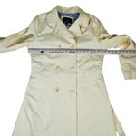 London Fog Trench Coat Butter Yellow Belted Pockets Lined Photo 7