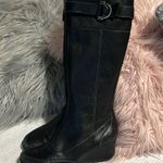 Joan & David Joan David Circa Leather Black Boots Zip Womens 6 Full Length Winter Photo 7