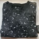 No Bo Nwt Juniors x-small Ringer Tee Short Sleeves Black Scoot Celestial Photo 5