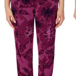 secret treasures NWT Women’s 3X Floral Velour Jogger Sleep Pants Super Soft Plus Photo 0