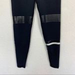 Lilybod  Black Moto Style Mesh Panel Activewear Leggings Women’s Small Athleisure Photo 1