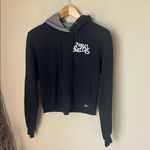 Aviator Nation  keep on surfin’ grey cropped hoodie Photo 1