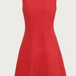 Rihoas Red Boat Neck High Waisted Mini Dress Photo 5