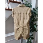 Wild Honey  Women's Khaki Cotton Collared Sleeveless Casual Romper Size Small Photo 6