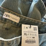 ZARA NWT  Bloggers Fave Crop Mini Pleated Denim Skirt XL Photo 6