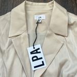 LPA Franca Tie Front Blazer Top in Bone Photo 1