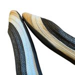 Enzo Angiolini  Bullseye Raffia Flats Slip On Ballet Color Block Size 8.5 Women's Photo 8