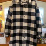 Windsor  Black & White Long Coat  Photo 0