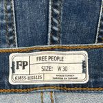 Free People  Destroyed Reagan Button Fly Denim Blue Ankle Jeans Size 30 EUC #0704 Photo 9