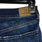 American Eagle SZ 6 Hi-Rise Shortie Jean Shorts Distressed Stretch Frayed Hem Photo 5