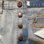 One Teaspoon One X Junkyard Denim Mini Skirt in Phoenix Size 25 Distressed Light Photo 13