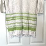 J.Jill linen white green fringe top coverup S Photo 12