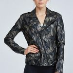 Koral Activewear Specter metallic camo-print vegan leather moto jacket small NWT Photo 0