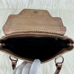 G by Guess Vintage Y2K Guess Logo Crocodile Embossed Handbag Purse Small Pale Gold 8x5x3 Photo 6