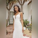 Casablanca Wedding Dress River White Size 12 Photo 2