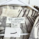 St. John Collection Vtg  Shirt Women Sz 10 Botanical Collared Button Down Blouse Photo 1