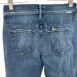MOTHER Denim The Fly Cut Stunner Fray Jeans in Moon Dark Wash Size 25 Blue Photo 9