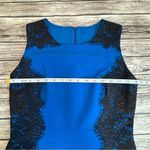 Brand Unknown Women's Mini Sleeveless Fitted Dress S SM Small Blue Black Lace Photo 12