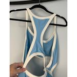 Aerie  One Piece Full Coverage Swimsuit XL Blue White Cut Out Lined Beach‎ -B15 Photo 8