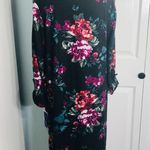Apt. 9 NWT  Black Floral Long Sleeve Swing Dress with Pockets Size Large Photo 6