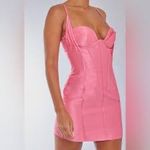 Pretty Little Thing  Women’s Satin Pink Corset Dres Photo 2
