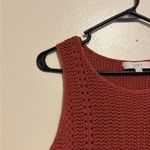 Loft  Brown Ribbed Peplum Tank Top Photo 5