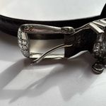 Brighton Belt Brown Leather Medium 3 Dangle Charms Heart Horseshoe Cross B10078 Photo 2