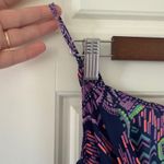 Alice & Trixie  sz L Womens 100% Silk Multicolor Floral Chevron Maxi Dress Boho Photo 9