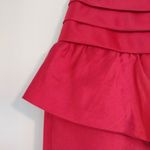 Reiss Selena Red Peplum Silk Blend Mini Skirt Photo 1