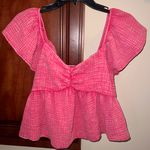 Japna Pink Ruffle Sleeve Top Photo 0