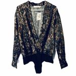 ASTR  The Label Yvette Sequin‎ Print Bodysuit NWT Large Photo 1