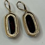 Kendra Scott  Style Unsigned Statement Earrings Pink Gold 2" Pierced Photo 3