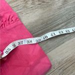 Milly  Pink Danielle dress tortoise belt buckle ruffle neck size 4 Photo 7