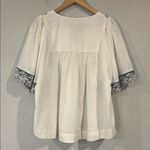 Farmers Market embroidered cotton boho top M White Size M Photo 2