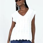 Princess Polly  Antonia Sweater Vest White size XS/S Photo 1