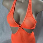 Zuliana Size XS/S Bright Orange Mesh Mini Dress. New With Tags. Photo 2