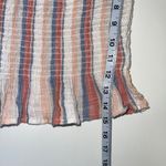 American Eagle 100% Cotton Striped Smock Off the Shoulder Cropped Top Photo 6