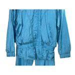 Puma Vintage Swish Blue Lined Windsuit Jacket & Pants Women's Large Photo 8