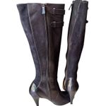 Cole Haan Poppy Bit Boots Black Leather Tall Equestrian Heeled Boots Size 6B NIB Photo 4