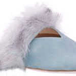 NEW Joe's Angelique Faux Fur Mule Blue 8 Photo 4