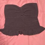 Aerie  Peplum Sweater Tube Top Medium Photo 2