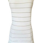 Torn By Ronny Kobo TORN RONNY KOBO Audrey Mini Dress Ivory White Bandage Sleeveless Skater Large Photo 0