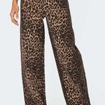 Edikted  Leopard Printed Low Rise Jeans Photo 2
