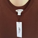 Amazon Chocolate Brown Ribbed Midi Sleeveless Dress XS NWT Photo 5