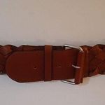 Divided BROWN Woven Thick Stretch Belt! 1st photo is similar style! Photo 0