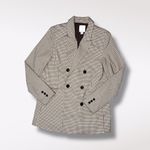 Joie  Brown Plaid Double Breasted Blazer Size Small Photo 8